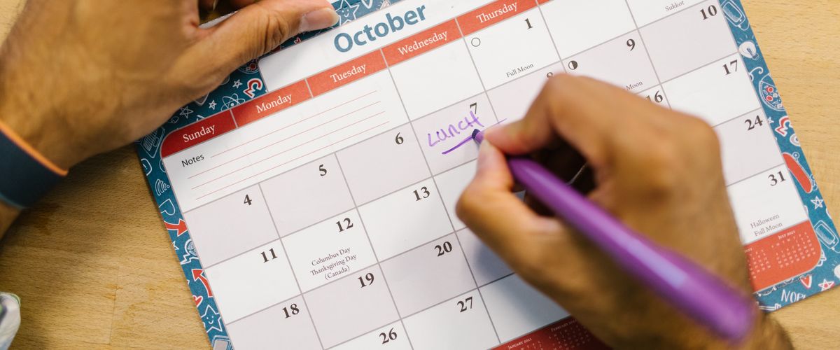 A desk calendar, representing the programme's changing rules